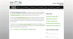 Desktop Screenshot of etfpm.com