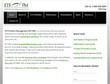 Tablet Screenshot of etfpm.com